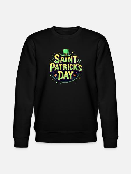 Saint Patrick's Day Beer - Stanley/Stella CHANGER Unisex Organic Sweatshirt - black
