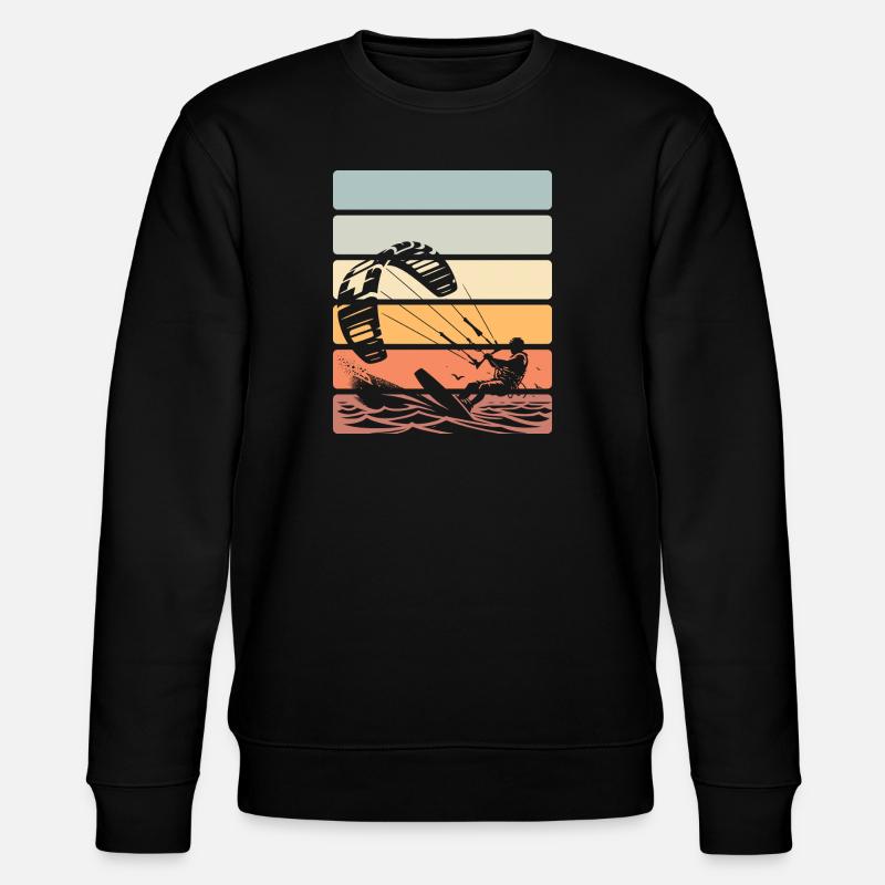 Kitesurfen Kitesurfer Kiteboard - Stanley/Stella Unisex Bio-Sweatshirt CHANGER  - Schwarz