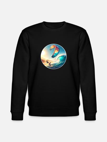 Kitesurf Kitesurfer Kiteboard - Sweat bio CHANGER Stanley/Stella Unisexe - noir