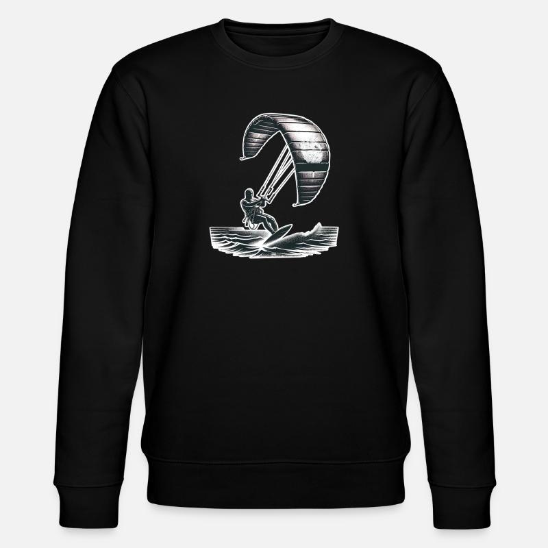 Kitesurfen Kitesurfer Kiteboard - Stanley/Stella Unisex Bio-Sweatshirt CHANGER - Schwarz