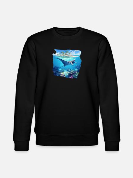Manta Rays Manta Rays - Stanley/Stella CHANGER Unisex Organic Sweatshirt - black