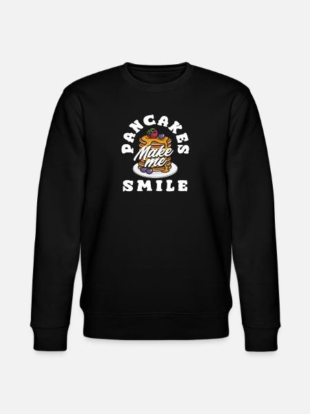 Pancakes make me smile - Stanley/Stella CHANGER Unisex Organic Sweatshirt - black