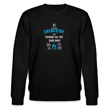 Chemielehrer Chemie Chemiker - Stanley/Stella Unisex Bio-Sweatshirt CHANGER  - Schwarz - Vorne - Nik (191cm) & Marisol (170cm)