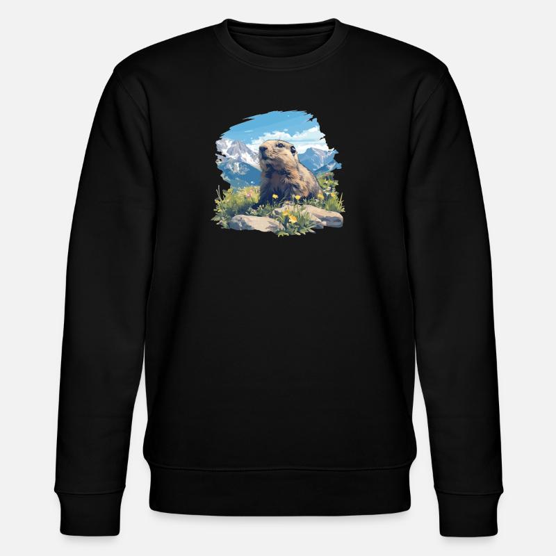 Marmottes Marmottes - Sweat bio CHANGER Stanley/Stella Unisexe - noir