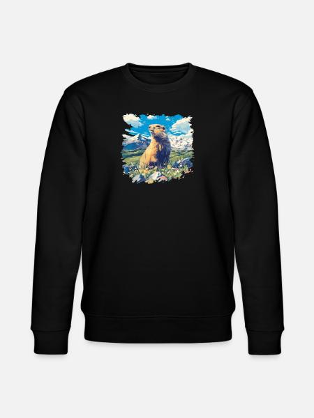 Marmots Groundhog - Stanley/Stella CHANGER Unisex Organic Sweatshirt - black