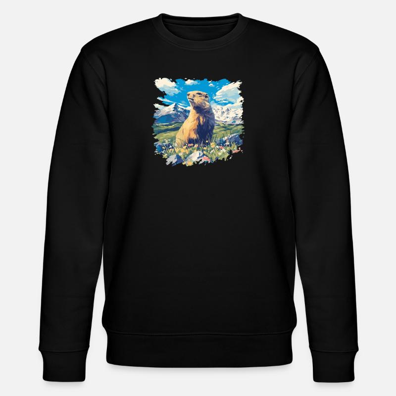Marmottes Marmottes - Sweat bio CHANGER Stanley/Stella Unisexe - noir
