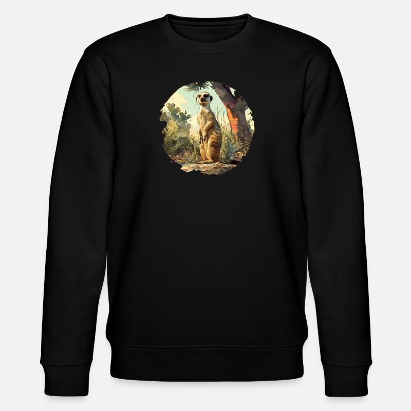 Meerkat Erdmännchen - Sweat bio CHANGER Stanley/Stella Unisexe - noir