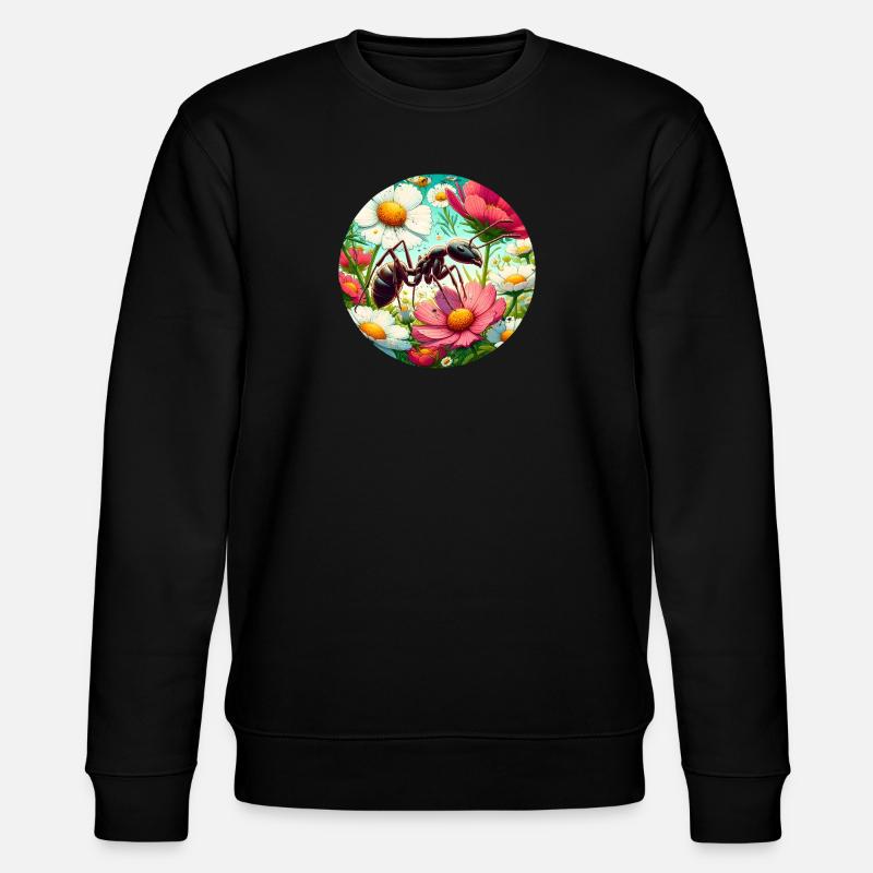 Fleurs de fourmis - Sweat bio CHANGER Stanley/Stella Unisexe - noir