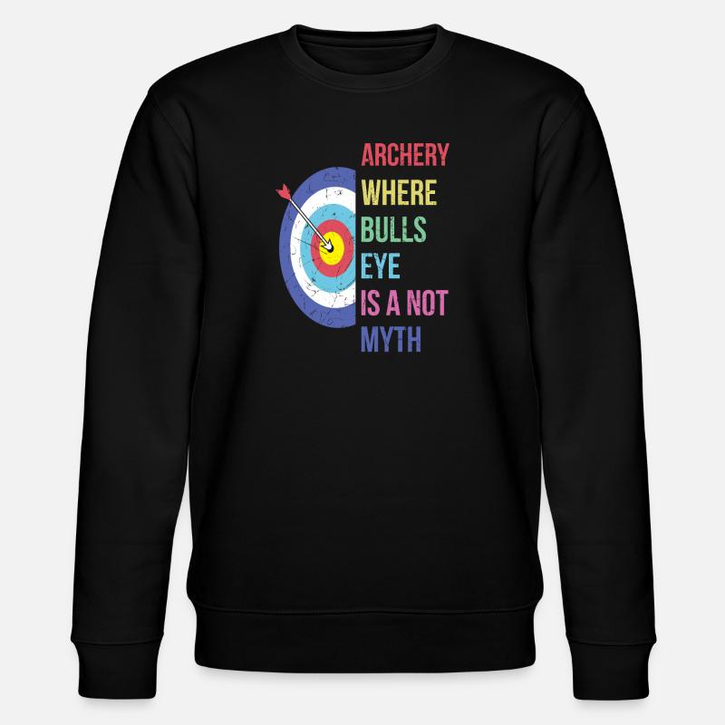 Bogenschießen Bogenschütze - Stanley/Stella Unisex Bio-Sweatshirt CHANGER  - Schwarz