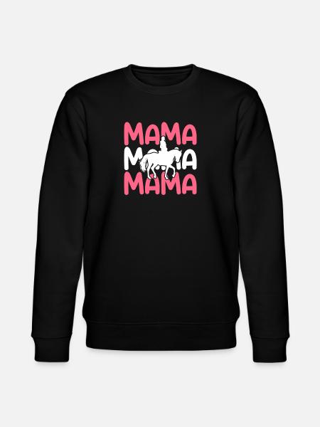 Reiten Mama Mutter Pferde - Stanley/Stella Unisex Bio-Sweatshirt CHANGER  - Schwarz