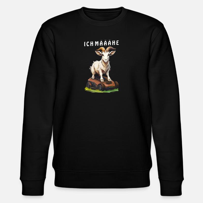 ROBOT TONDEUSE CHÈVRE I MÄÄÄHE - Sweat bio CHANGER Stanley/Stella Unisexe - noir