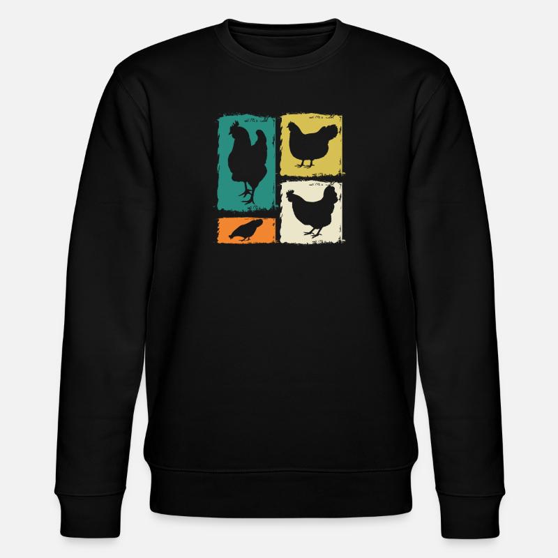 Poules Poule - Sweat bio CHANGER Stanley/Stella Unisexe - noir