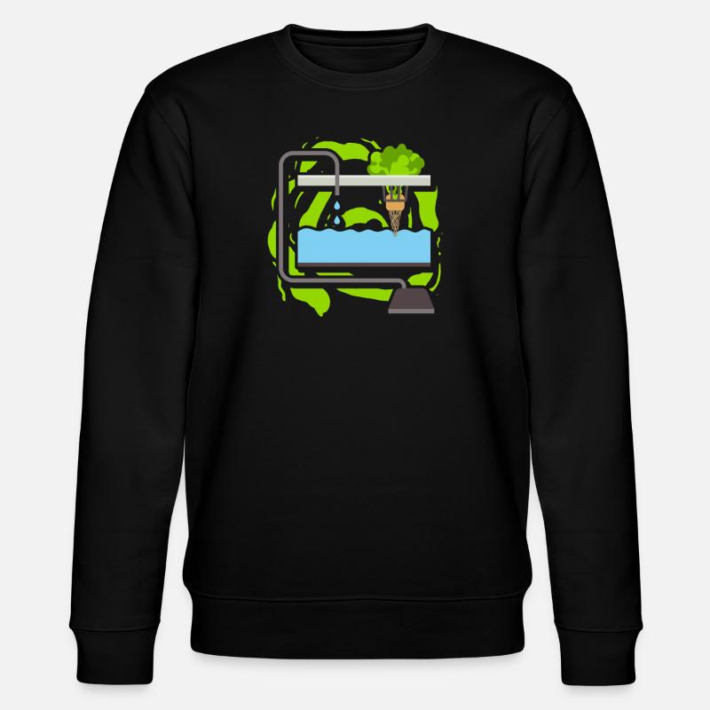 Hydroponik - Stanley/Stella Unisex Bio-Sweatshirt CHANGER  - Schwarz