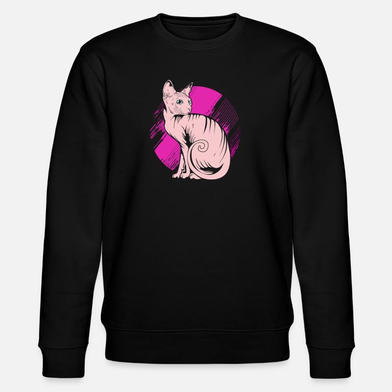 Sphynx - Stanley/Stella Unisex Bio-Sweatshirt CHANGER  - Schwarz