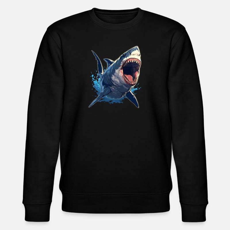 Sharks Shark - Stanley/Stella CHANGER Unisex Organic Sweatshirt - black