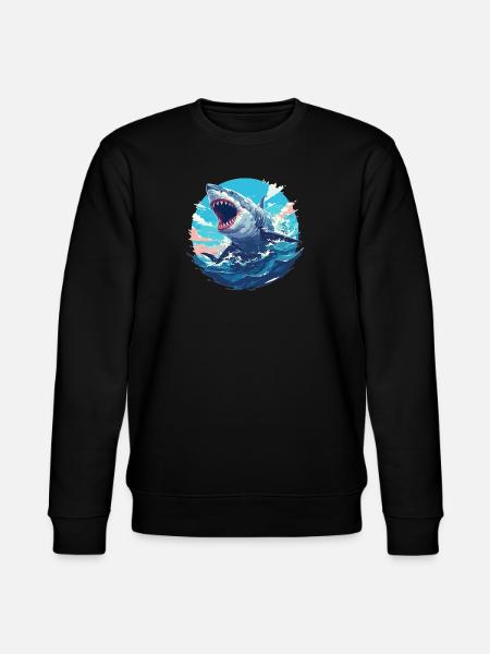 Sharks Shark - Stanley/Stella CHANGER Unisex Organic Sweatshirt - black