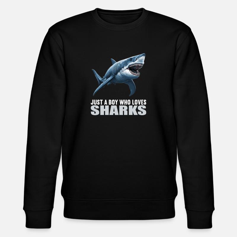 Haie Hai - Stanley/Stella Unisex Bio-Sweatshirt CHANGER  - Schwarz