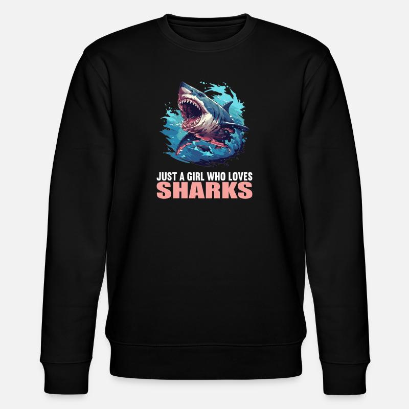 Haie Hai - Stanley/Stella Unisex Bio-Sweatshirt CHANGER  - Schwarz