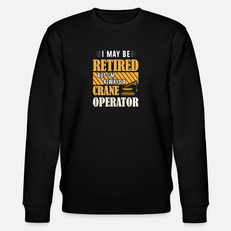Crane operator crane - Stanley/Stella CHANGER Unisex Organic Sweatshirt - black