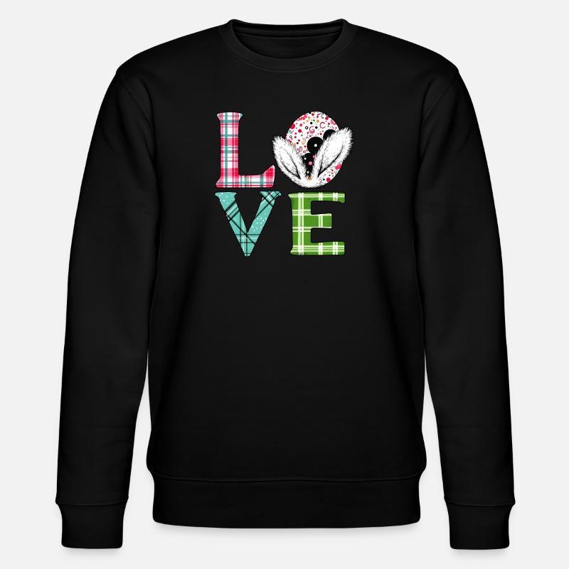 Liebe Ostern - Stanley/Stella Unisex Bio-Sweatshirt CHANGER  - Schwarz