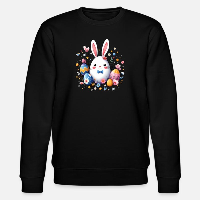 Lapin de Pâques - Sweat bio CHANGER Stanley/Stella Unisexe - noir
