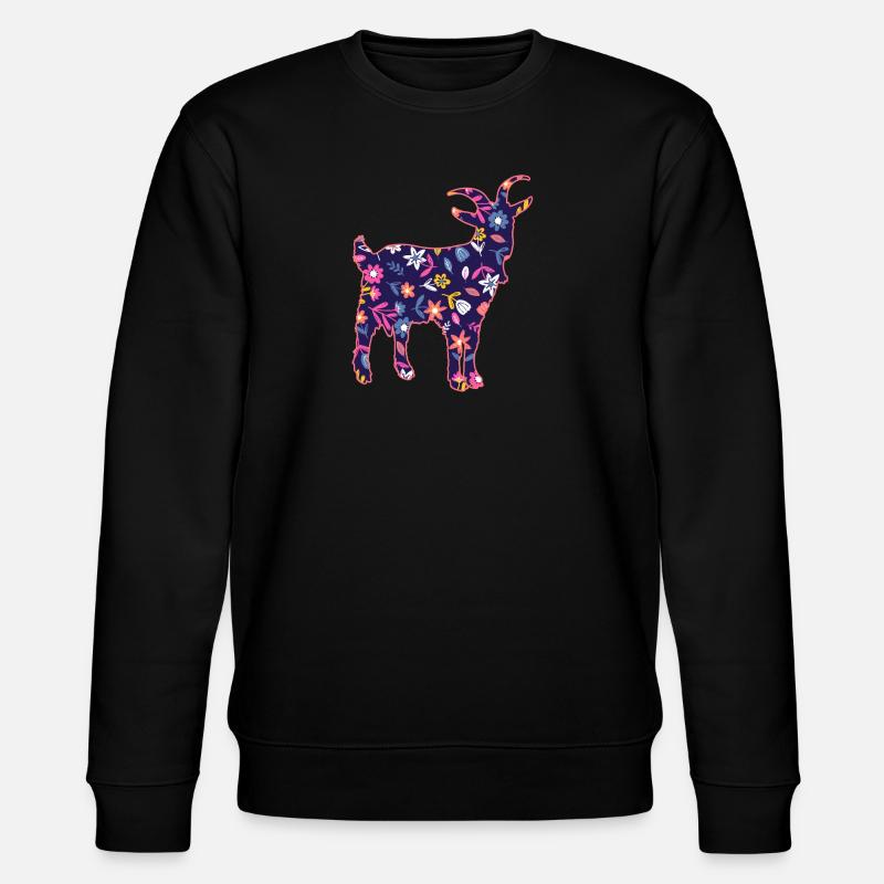Ziegen - Stanley/Stella Unisex Bio-Sweatshirt CHANGER  - Schwarz