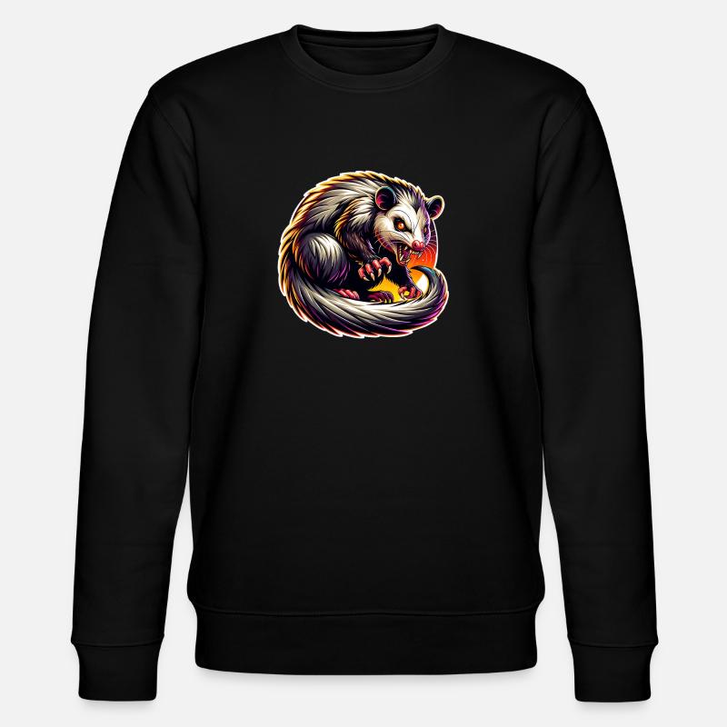 Opossum - Stanley/Stella Unisex Bio-Sweatshirt CHANGER  - Schwarz