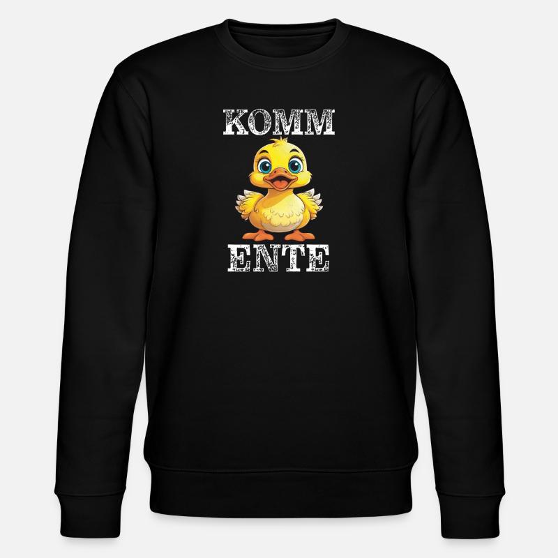 KOMM ENTE - Stanley/Stella Unisex Bio-Sweatshirt CHANGER  - Schwarz