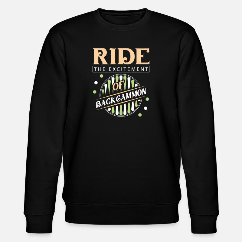 Backgammon Spiel - Stanley/Stella Unisex Bio-Sweatshirt CHANGER  - Schwarz