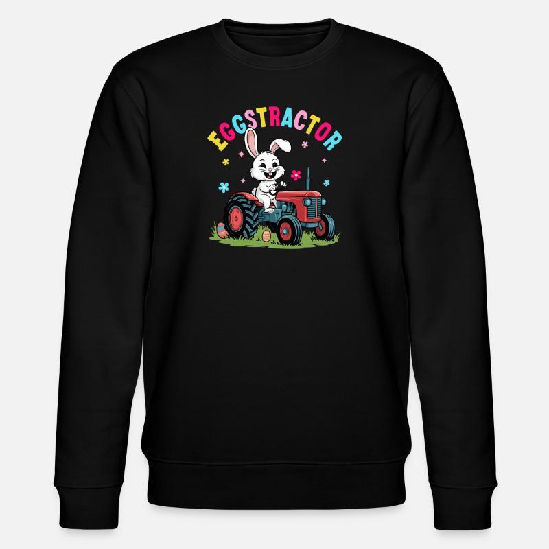 Oeuftracteur - Sweat bio CHANGER Stanley/Stella Unisexe - noir