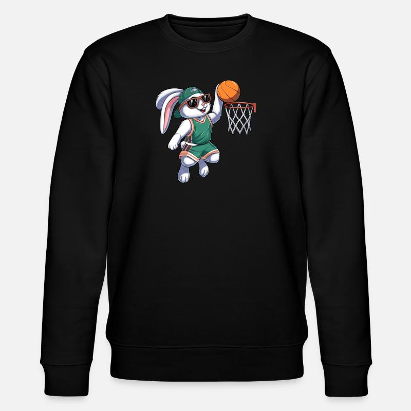 Panier Lapin Pâques - Sweat bio CHANGER Stanley/Stella Unisexe - noir