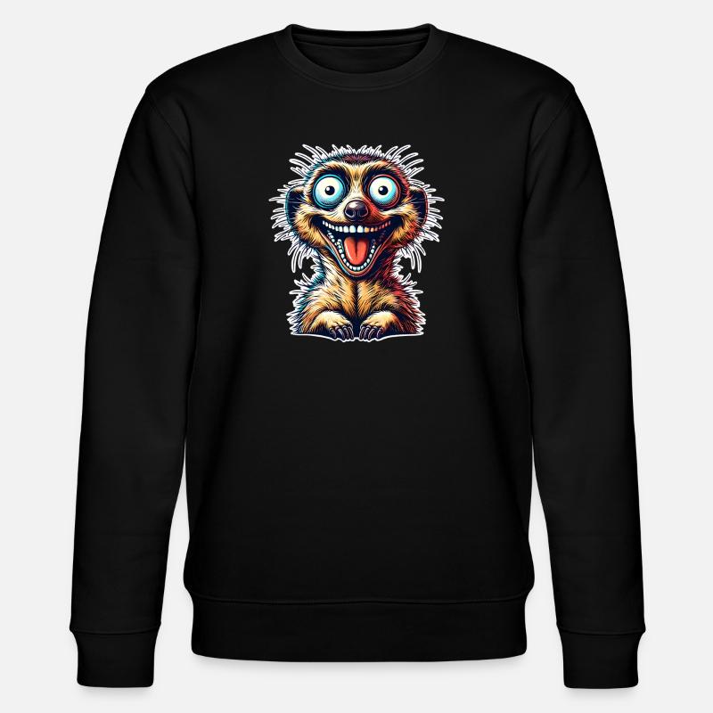 Erdmännchen - Stanley/Stella Unisex Bio-Sweatshirt CHANGER - Schwarz