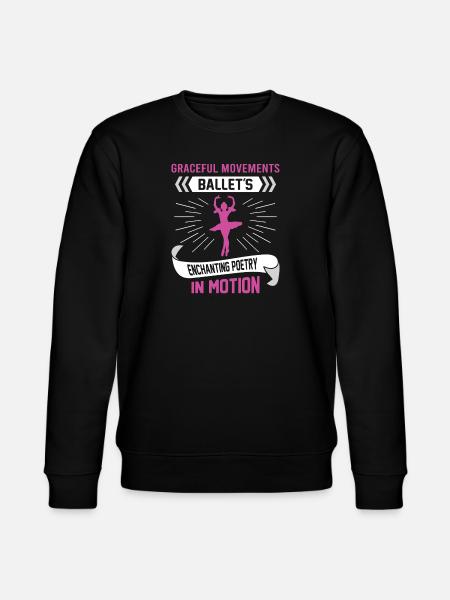 Ballerina Ballett mädchen - Stanley/Stella Unisex Bio-Sweatshirt CHANGER  - Schwarz