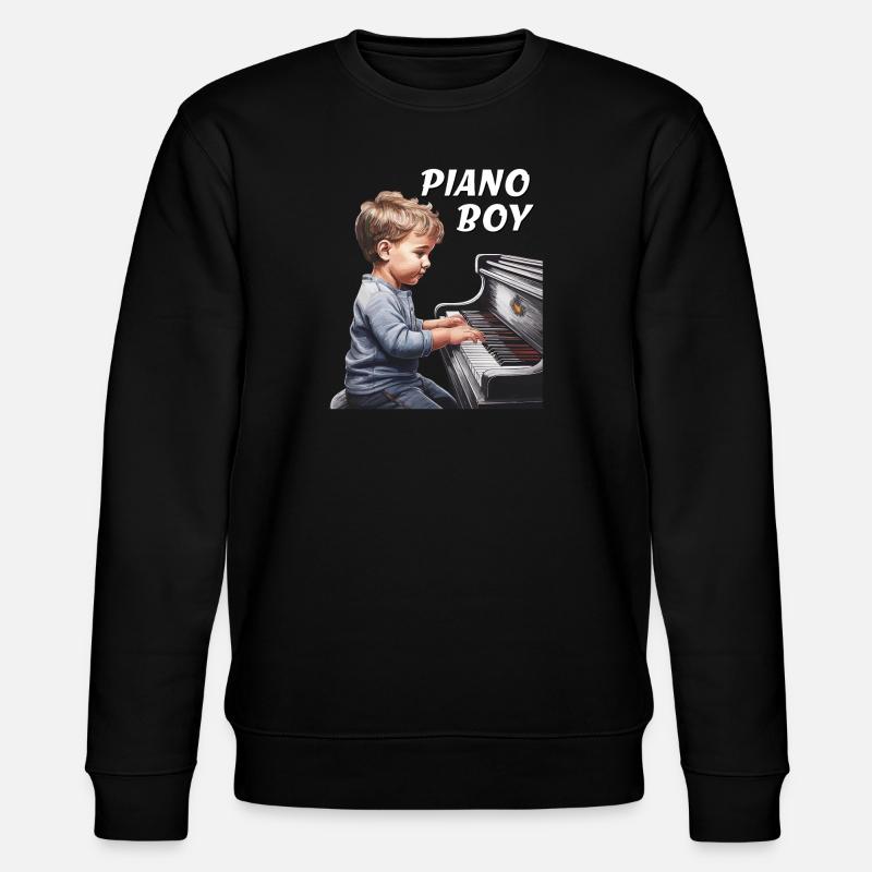 GARÇON PIANO - Sweat bio CHANGER Stanley/Stella Unisexe - noir