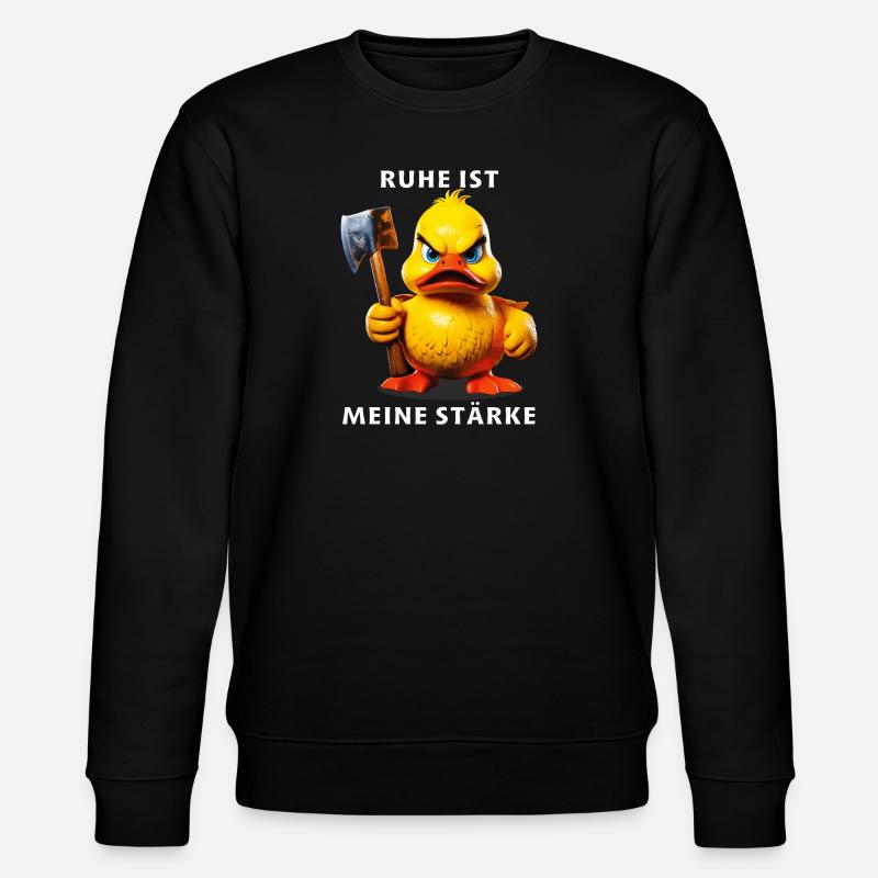 CALM IS MY STRENGTH - Stanley/Stella CHANGER Unisex Organic Sweatshirt - black