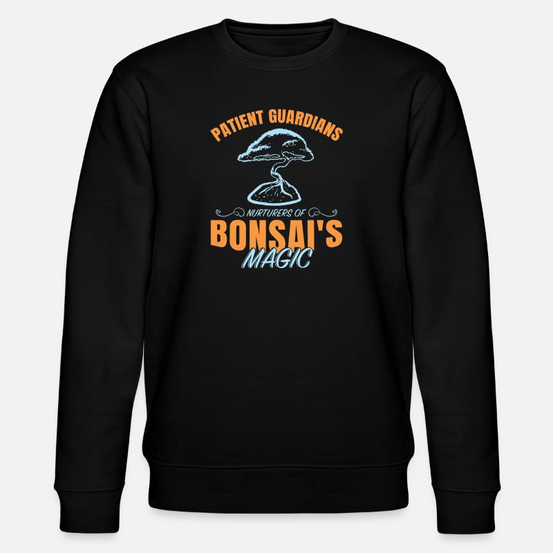 Bonsai Tree - Stanley/Stella Unisex Bio-Sweatshirt CHANGER  - Schwarz