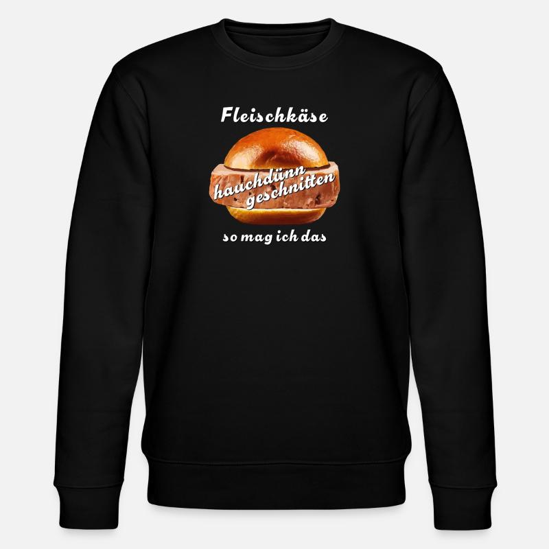 Meatloaf sliced wafer-thin - Stanley/Stella CHANGER Unisex Organic Sweatshirt - black