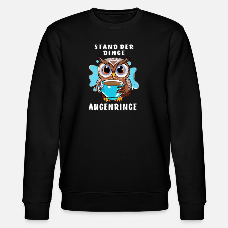 EULE STAND DER DINGE AUGENRINGE - Stanley/Stella Unisex Bio-Sweatshirt CHANGER - Schwarz