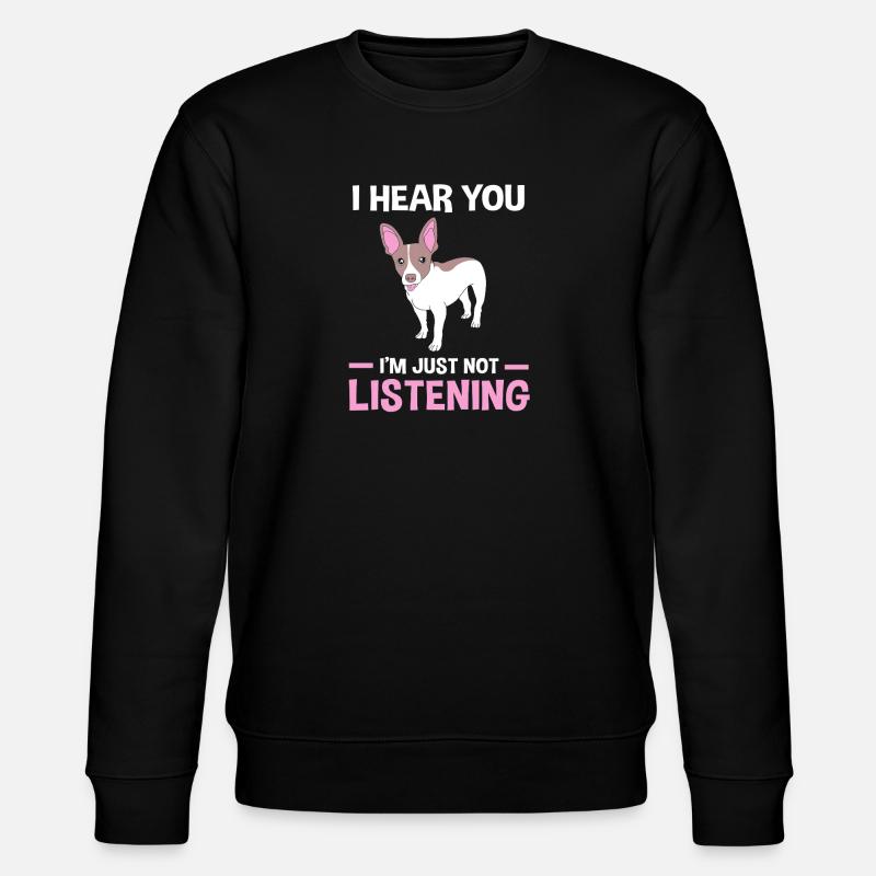 Rat Terrier - Stanley/Stella CHANGER Unisex Organic Sweatshirt - black