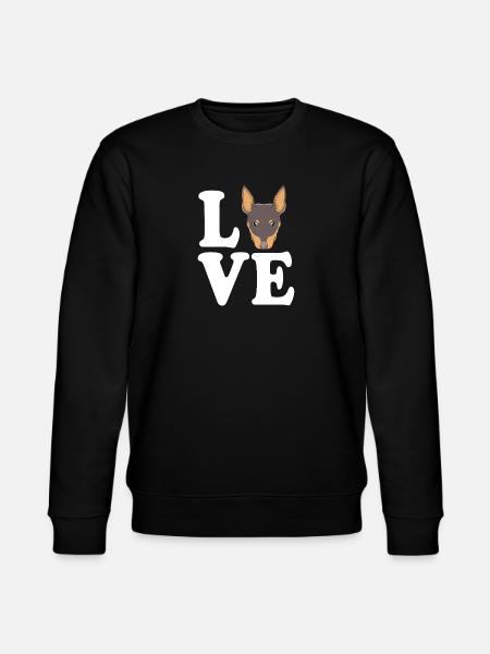 Miniature Pinscher - Stanley/Stella CHANGER Unisex Organic Sweatshirt - black