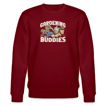 Amoureux des plantes Jardinier Besties - Sweat bio CHANGER Stanley/Stella Unisexe - bordeaux - Devant - Nik (191cm) & Marisol (170cm)