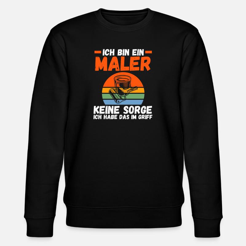 Master Painter Journeyman Painter - Stanley/Stella CHANGER Unisex Organic Sweatshirt - black