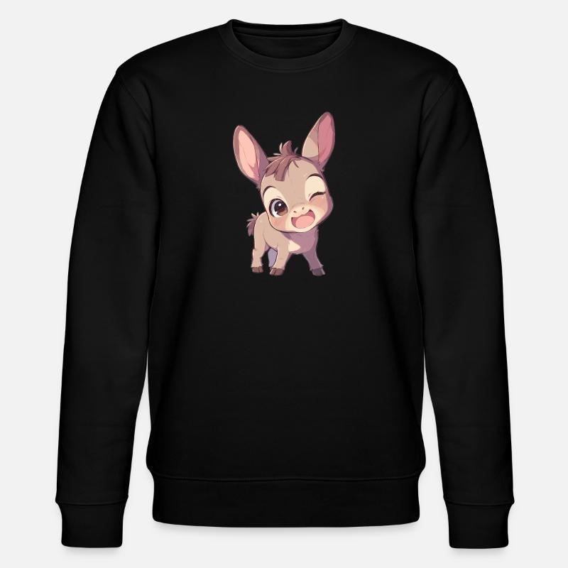 Donkey Esel - Stanley/Stella CHANGER Unisex Organic Sweatshirt - black