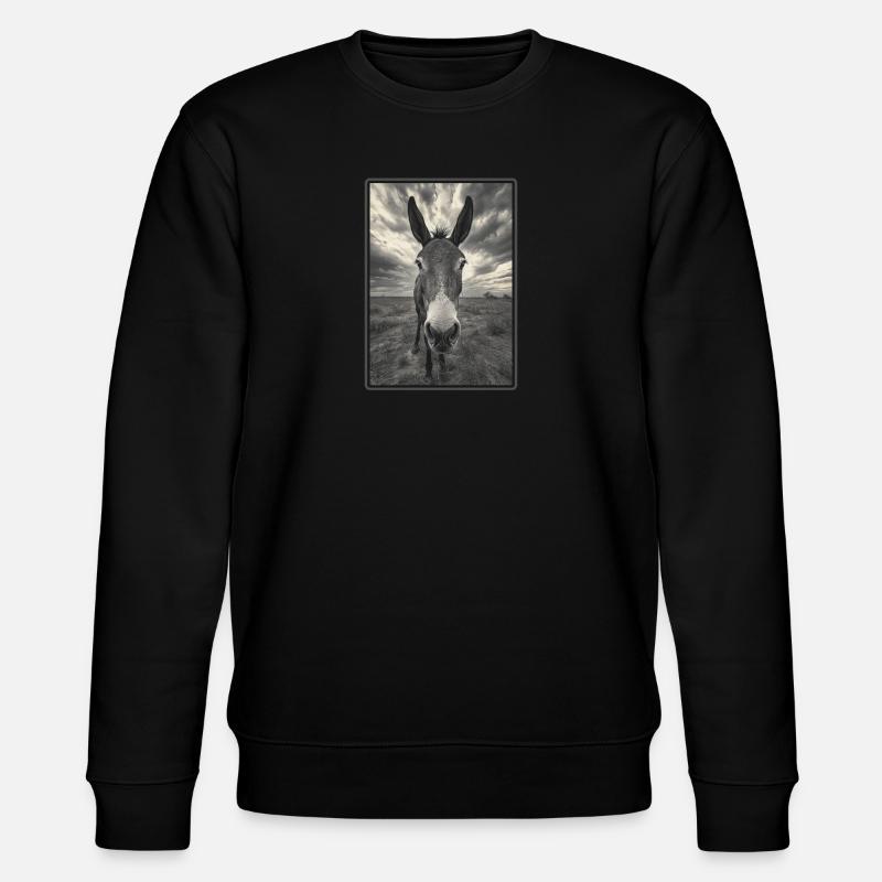 Donkey Esel - Stanley/Stella CHANGER Unisex Organic Sweatshirt - black
