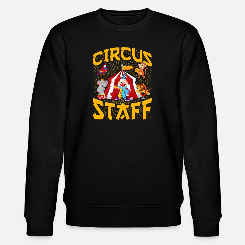 Mitarbeiter des Zirkus - Stanley/Stella Unisex Bio-Sweatshirt CHANGER  - Schwarz