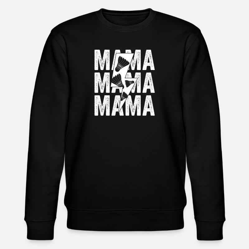 Badminton Maman Maman Badminton - Sweat bio CHANGER Stanley/Stella Unisexe - noir