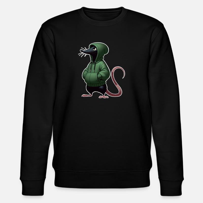 Mouse - Stanley/Stella CHANGER Unisex Organic Sweatshirt - black