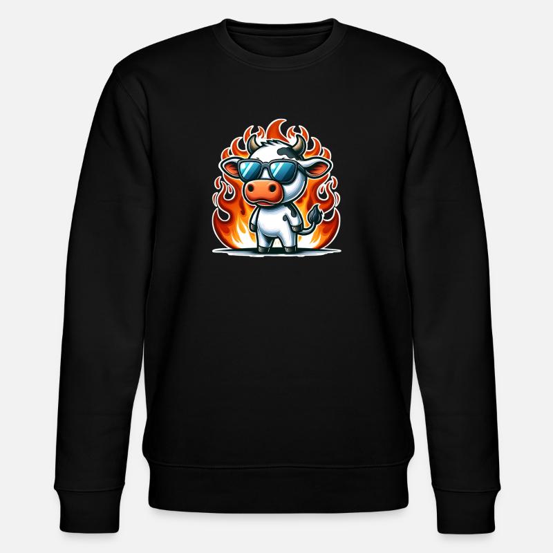 Vache - Sweat bio CHANGER Stanley/Stella Unisexe - noir