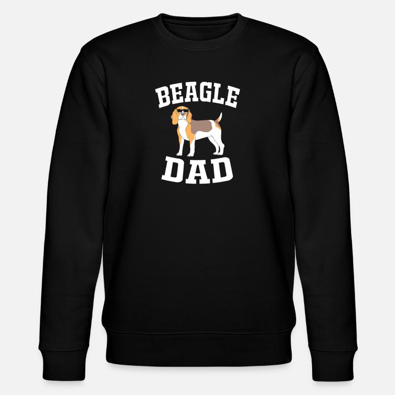 Beagle Dad - Stanley/Stella CHANGER Unisex Organic Sweatshirt - black