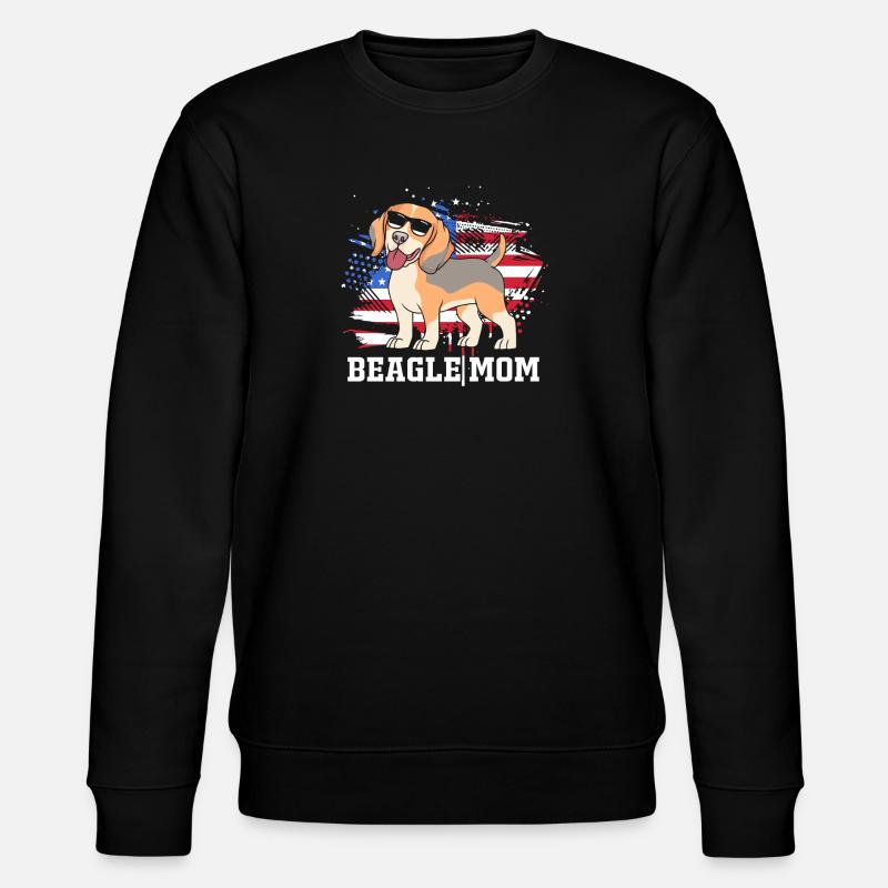 Beagle Maman Maman Chien Maman - Sweat bio CHANGER Stanley/Stella Unisexe - noir